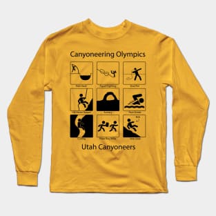 Utah Canyoneers 2019 Winner - Canyoneering Olympics (Dark) Long Sleeve T-Shirt